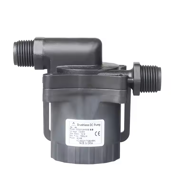 ZKSJ DC50F Brushless DC Water Pump 1320-1560L/H - 12V/24V Submersible Pump with Protection, Adjustable Flow for Aquarium & Industrial Use
