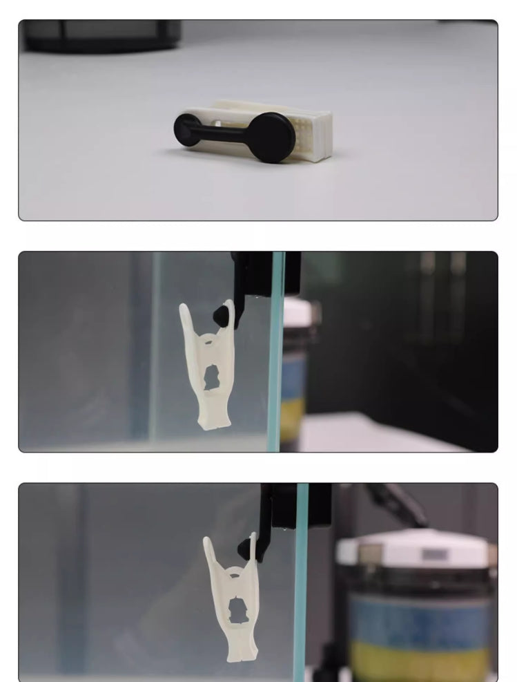 ZKSJ Magnetic Aquarium Feeder Clip - Floating Algae/Nori Holder for Fish Tank Feeding with Rust-Proof Design