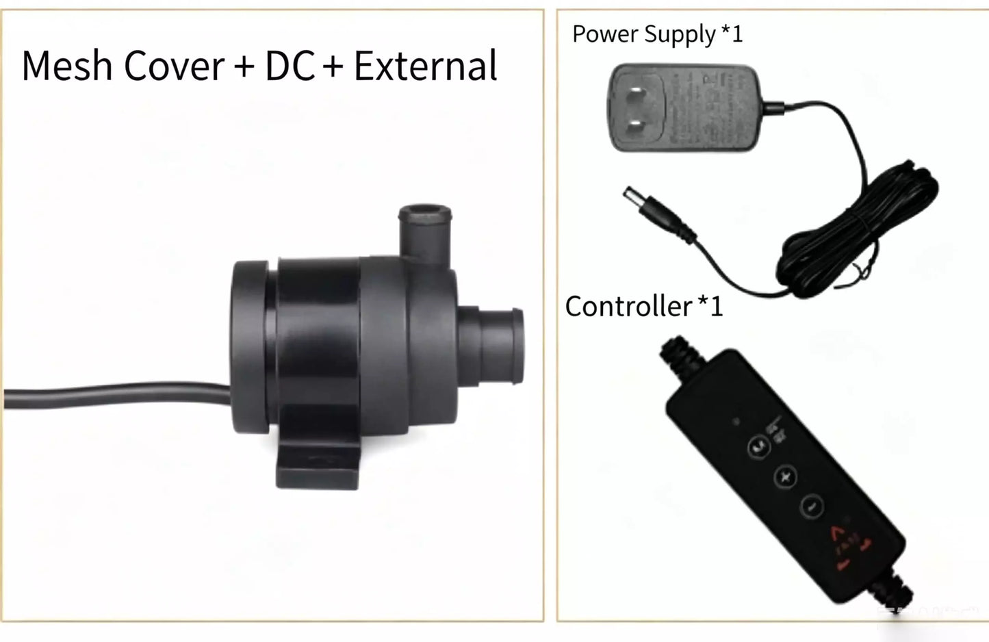 ZKSJ DC26B Mini Brushless Pump – 500L/H, 4M Head,Sine Wave Quiet, IP68