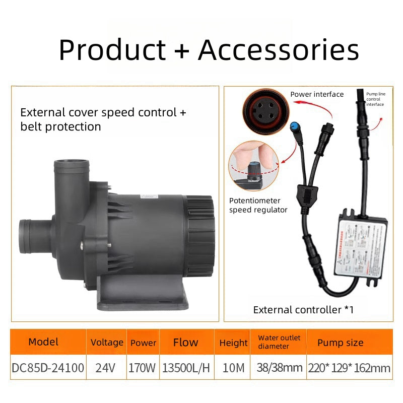 ZKSJ water pump DC85D 13500L/H cooling circulation water pump