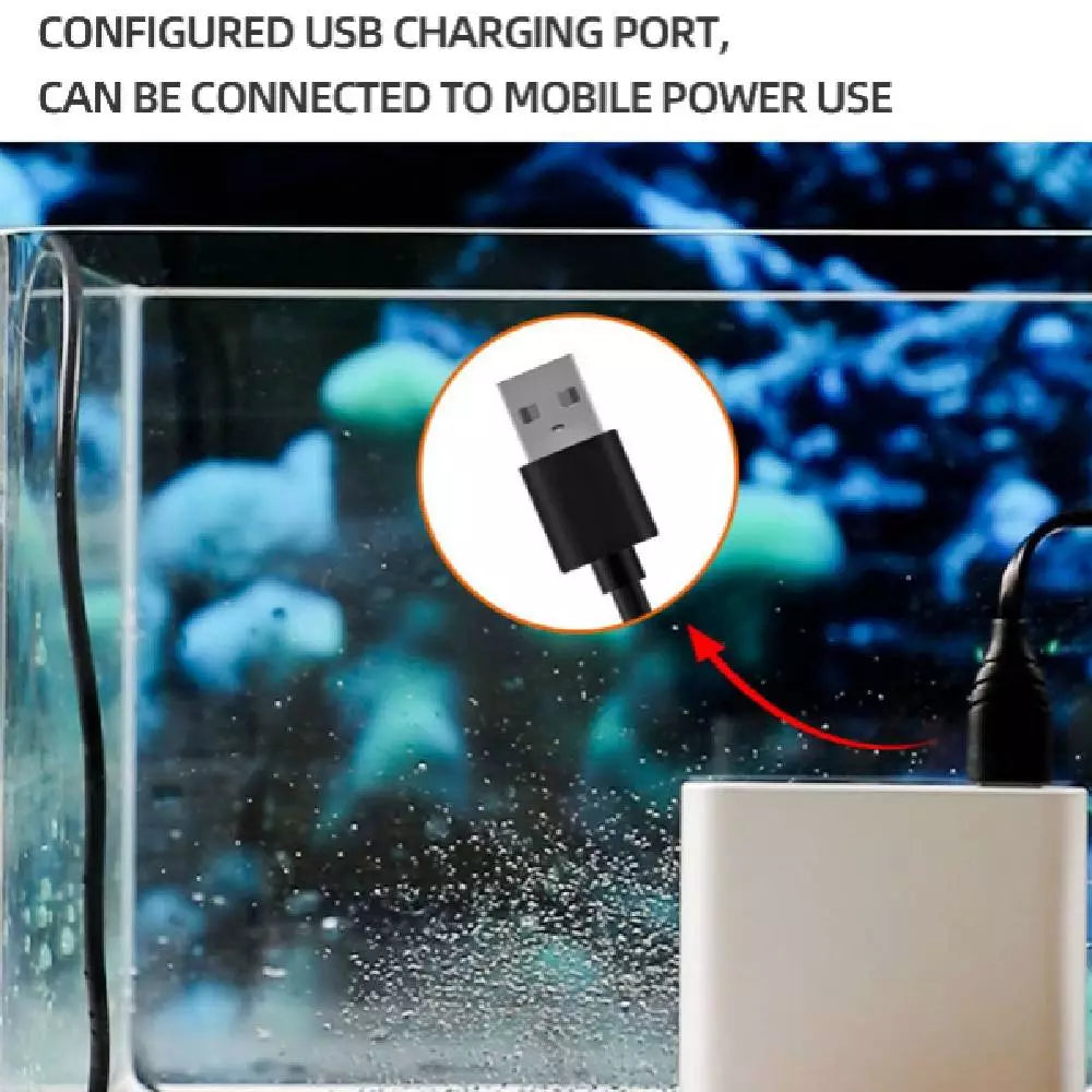 ZKSJ Mini pompa de acvariu pompa de val 2000L/H Conector de alimentare USB 530GPH Pompa de apa de circulatie 5W DC 5V