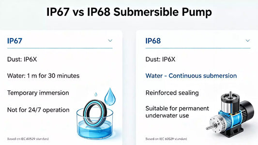 IP67 vs IP68 Submersible Pump | Real Difference for Aquarium Use