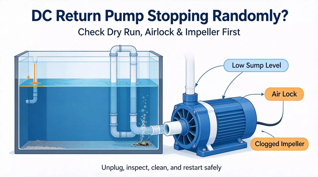 Why Does My Reef DC Return Pump Stop Randomly? Dry Run & Impeller Fixes