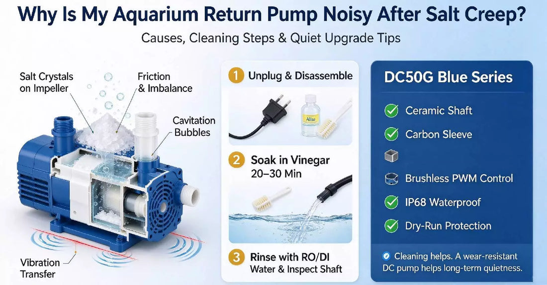 Why Is My Aquarium Return Pump Noisy After Salt Creep?