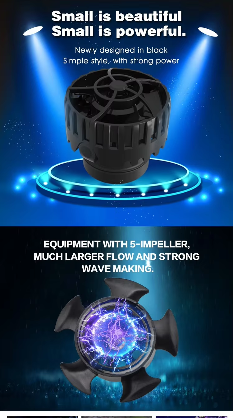 ZKSJ Slim Aquarium Wave Pump – 2000L to 30000L Flow, Wireless Control & Feces Blower