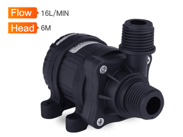 ZKSJ DC40F Water Pump with Float Switch - 12V/24V DC, 960L/H High Flow, 6M Head, Submersible for Boat, Tank, Pool Cleaning