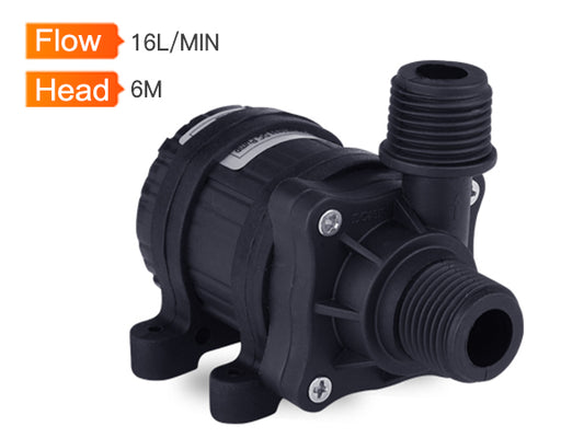 ZKSJ DC40F Water Pump with Float Switch - 12V/24V DC, 960L/H High Flow, 6M Head, Submersible for Boat, Tank, Pool Cleaning