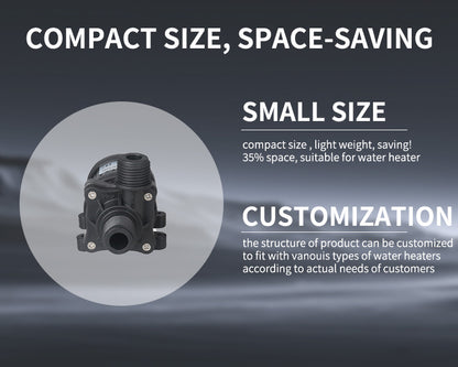 ZKSJ DC40F Water Pump with Float Switch - 12V/24V DC, 960L/H High Flow, 6M Head, Submersible for Boat, Tank, Pool Cleaning