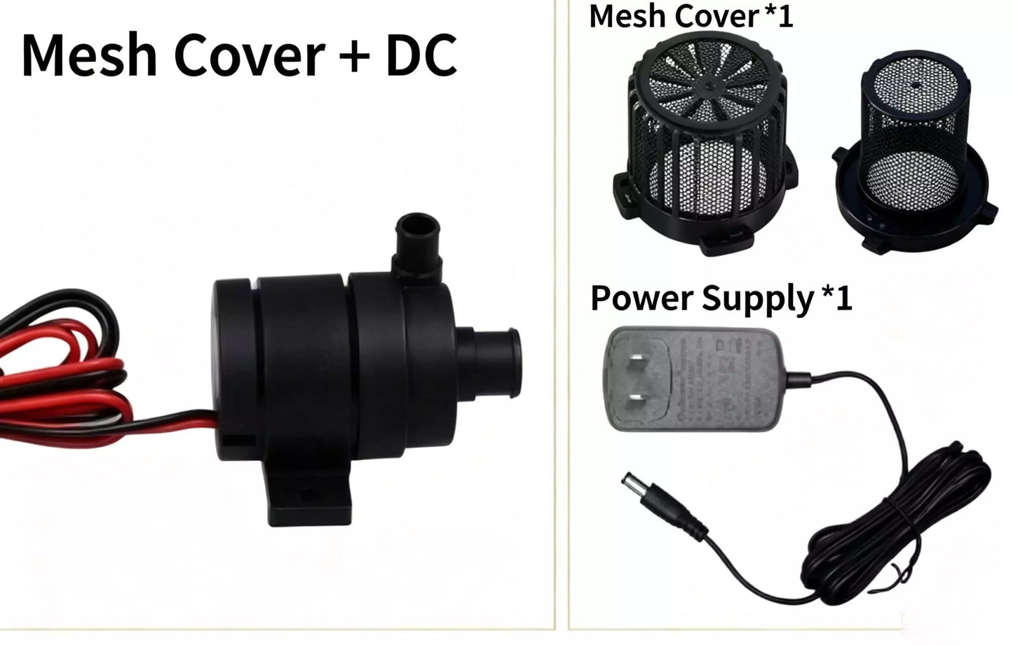 ZKSJ DC26B Mini Brushless Pump – 500L/H, 4M Head,Sine Wave Quiet, IP68