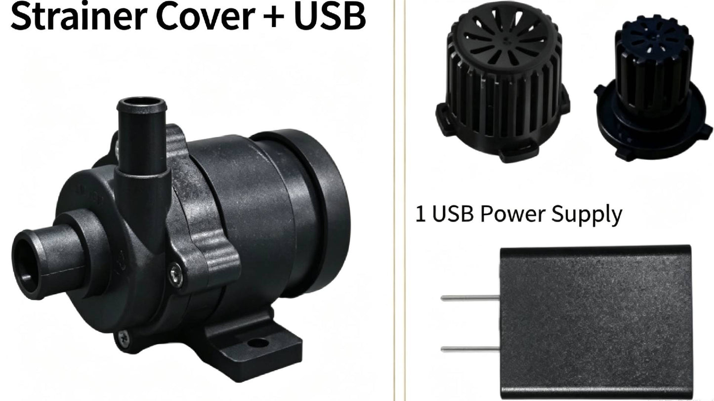 ZKSJ DC26K 3-phase mini pump, 5V/12V, IP68, submersible.