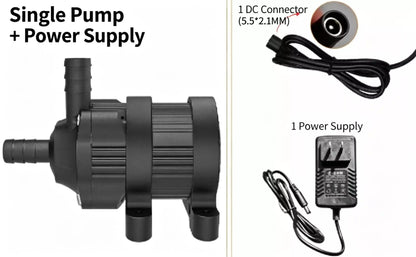 ZKSJ DC40D Brushless Pump – 550L/H, 8M Head, IP68, 2-Phase Magnetic