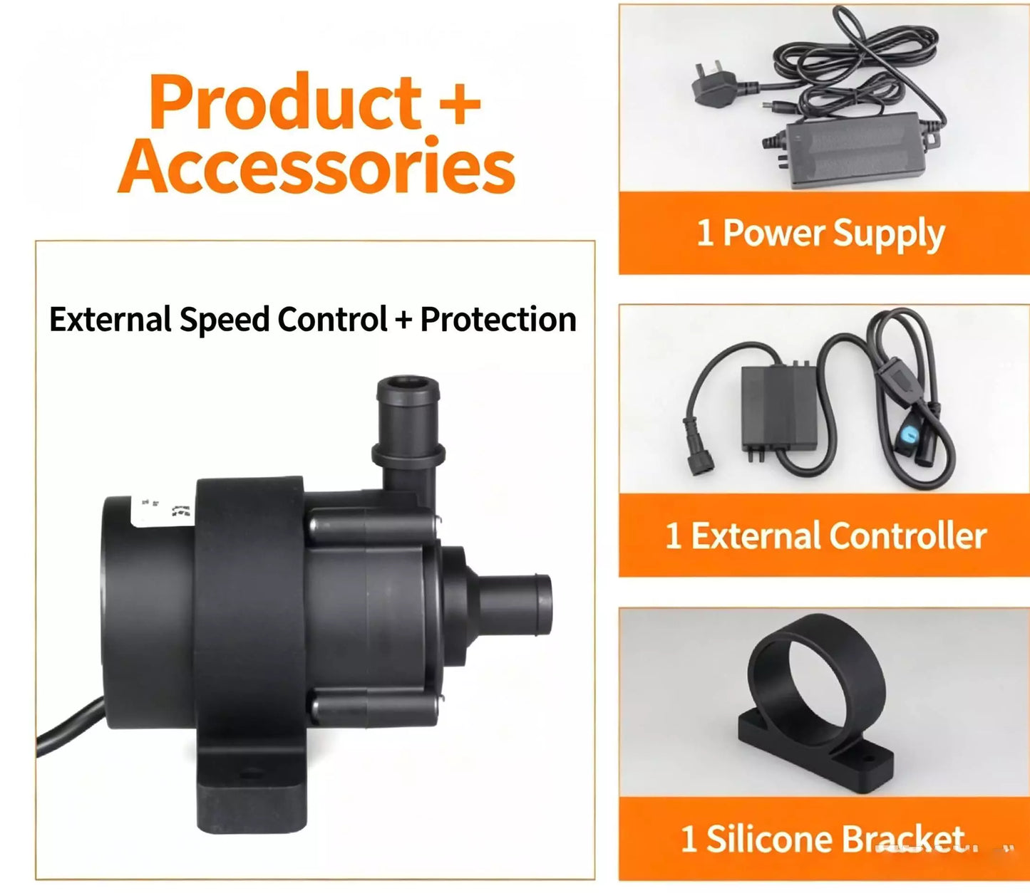 ZKSJ DC45A 3-Phase Brushless Pump – 850L/H, 12M Head, PWM Control