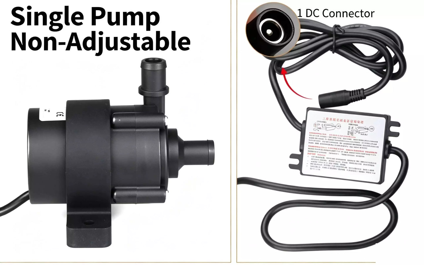 ZKSJ DC45A 3-Phase Brushless Pump – 850L/H, 12M Head, PWM Control
