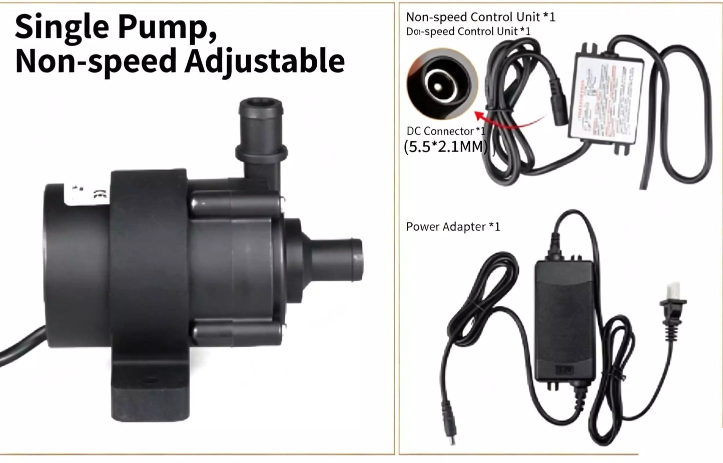 ZKSJ DC45A 3-Phase Brushless Pump – 850L/H, 12M Head, PWM Control