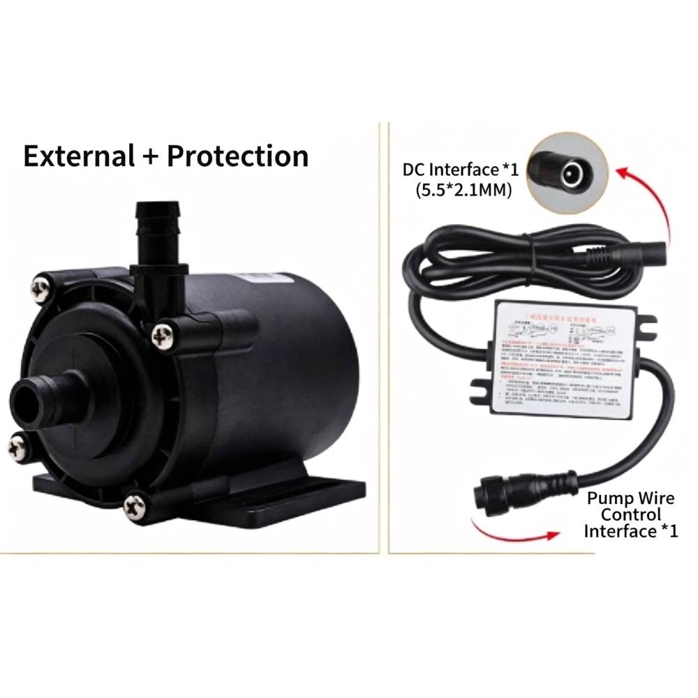 Compact Size, High Flow. Corrosion & Heat Resistant. ZKSJ DC45B Brushless DC Pump – Magnetic Drive, IP68