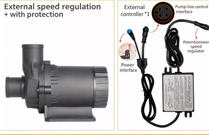ZKSJ DC55A 3-Phase Brushless Pump – 16000L/H, 16M Head, PWM Control
