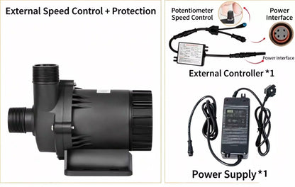ZKSJ DC55A 3-Phase Brushless Pump – 16000L/H, 16M Head, PWM Control