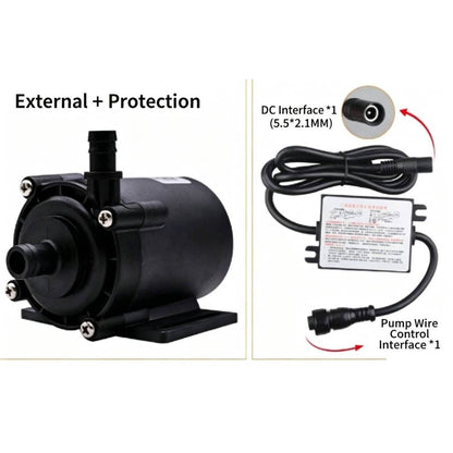 ZKSJ DC55B Brushless DC Pump 2400L/H 16M Head  PPS+30%GF  IP68 Waterproof