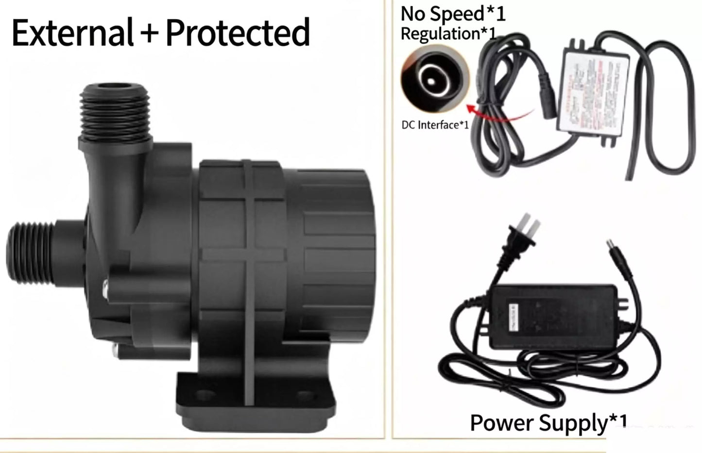 ZKSJ DC56E Ultra Quiet Pump – 2700L/H, 14M Head for Aquarium Canister
