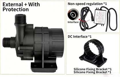 ZKSJ DC56E Ultra Quiet Pump – 2700L/H, 14M Head for Aquarium Canister