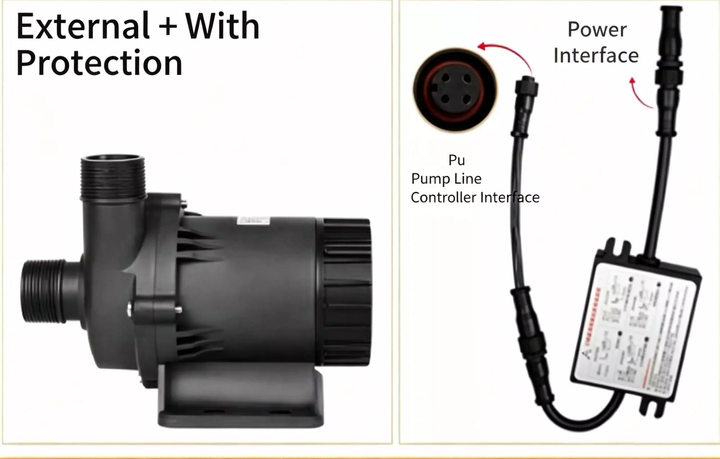 ZKSJ DC85E 3-Phase Brushless DC Pump 13500L/H 10M Head  Custom MPPT Available
