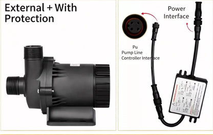 ZKSJ DC85E 3-Phase Brushless DC Pump 13500L/H 10M Head  Custom MPPT Available