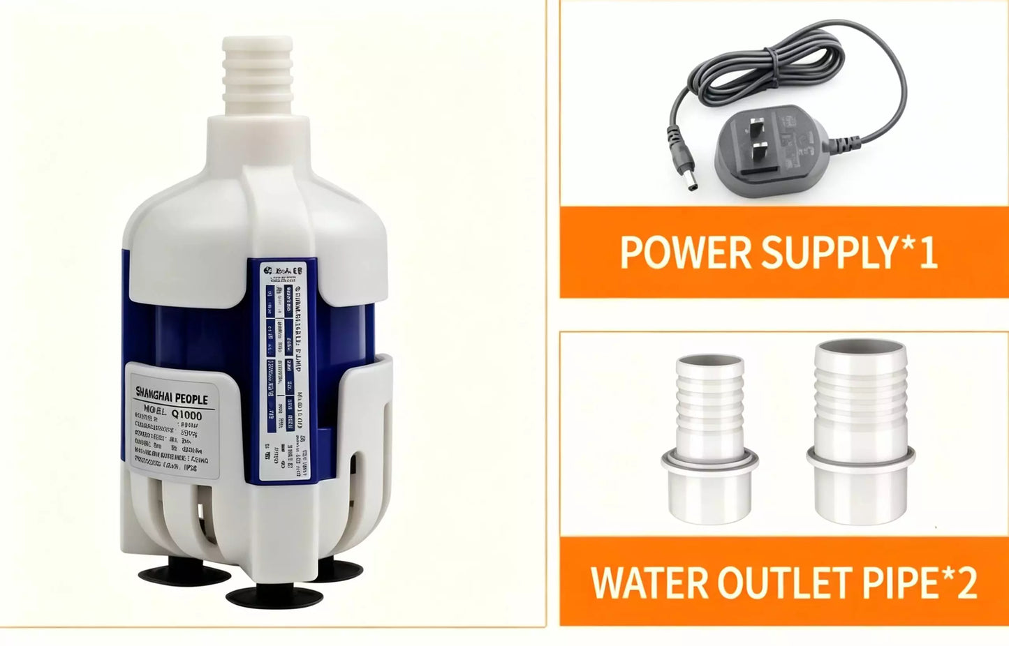 ZKSJ Aquariumpumpe, 500 l/h – 12000 l/h, 4 W – 105 W, Mehrfachauswahl der Leistung, Bodeneinlasspumpe