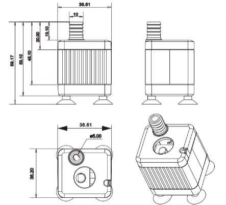 ZKSJ Sine Wave Silent Pump – <40dB, IP68, Wide Application