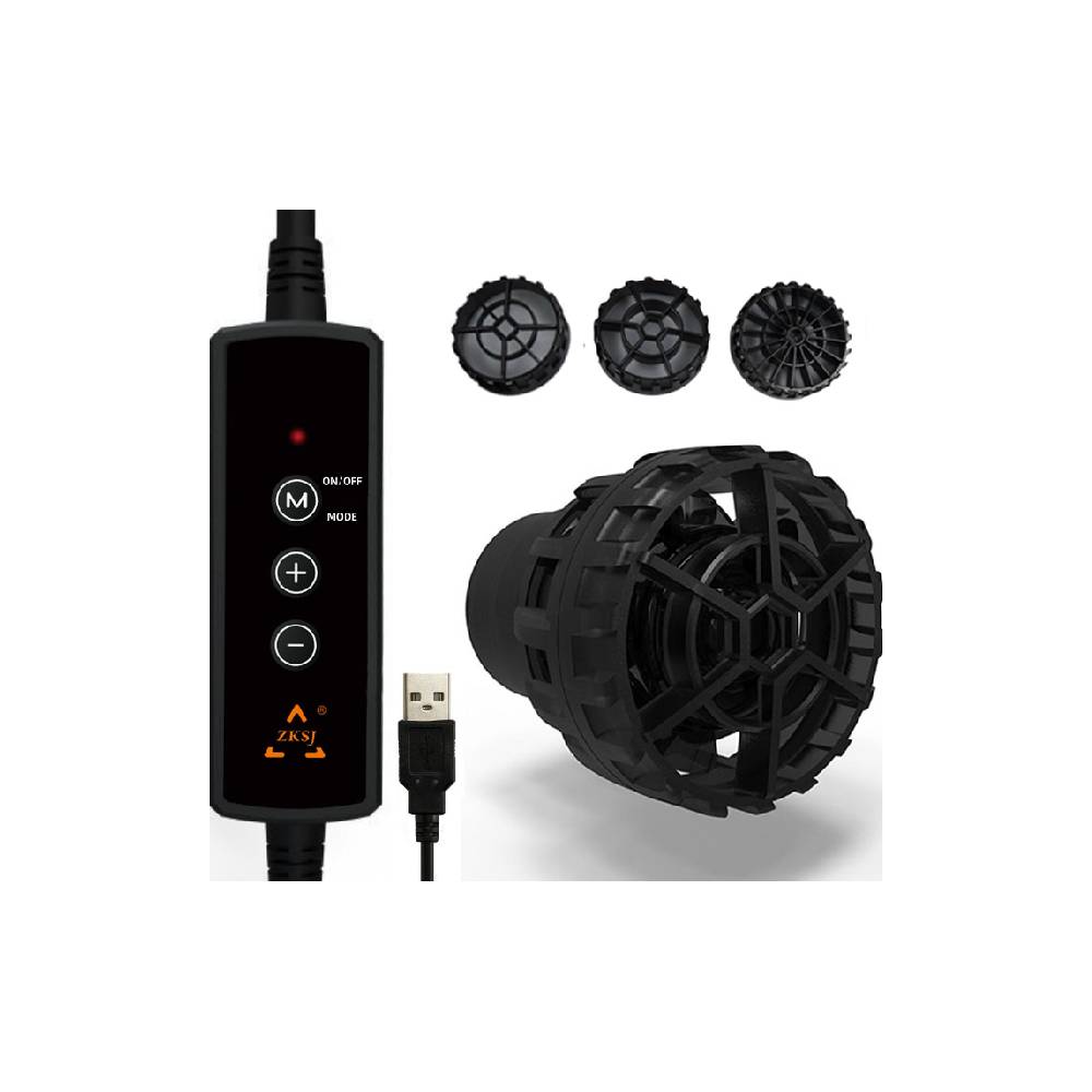 ZKSJ Mini pompa de acvariu pompa de val 2000L/H Conector de alimentare USB 530GPH Pompa de apa de circulatie 5W DC 5V