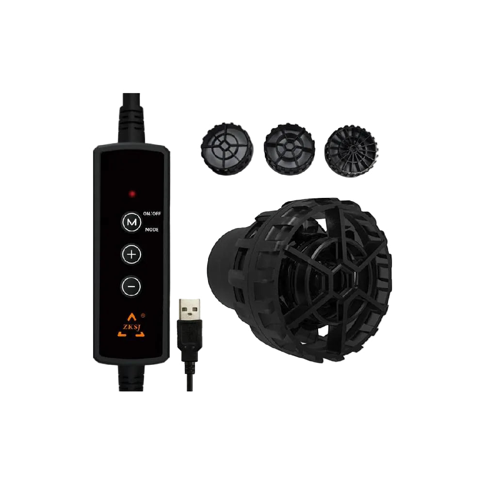 ZKSJ Mini pompa de acvariu pompa de val 2000L/H Conector de alimentare USB 530GPH Pompa de apa de circulatie 5W DC 5V